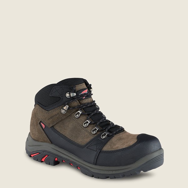 Red Wing Hiking Boots Trades - 5-Inch Waterproof Safety Toe - Brune/Svart - Herre 9148-ZSBIR